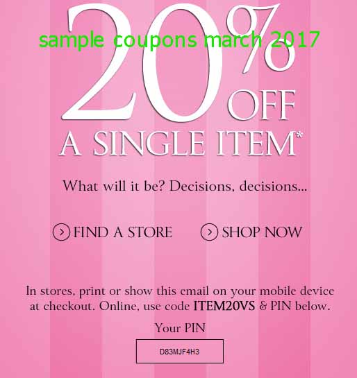 Victoriassecret.com coupon code
