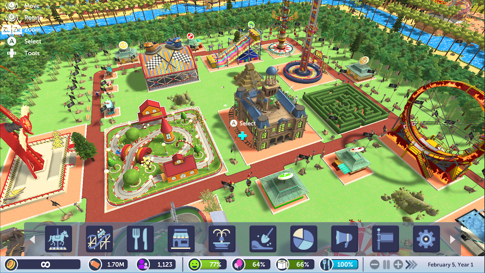 RollerCoaster Tycoon Adventures Review · Accessible theme park fun