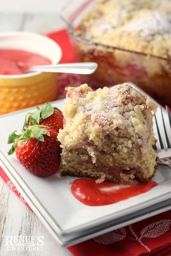 Strawberry Swirl Coffee Cake | Renee's Kitchen Adventures