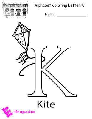 Printables Alphabet K Coloring Sheets