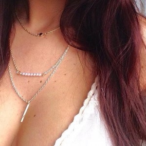 Collana a tre fili Collane bijoux di qualità made in Italy a saldo