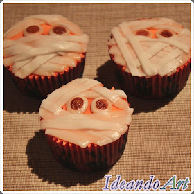 Cupcakes momias Halloween