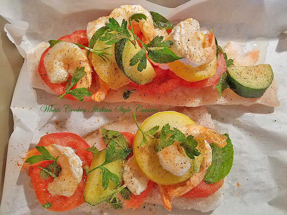 Baked Haddock with Shrimp Zucchini What's Cookin' Italian Style Cuisine