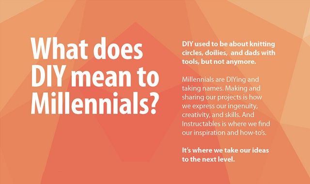 What does DIY mean to Millennials? #infographic - Visualistan