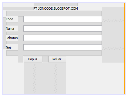 JAVA NETBEANS – CARA MEMBUAT FORM DENGAN TOMBOL HAPUS DAN TOMBOL KELUAR ...