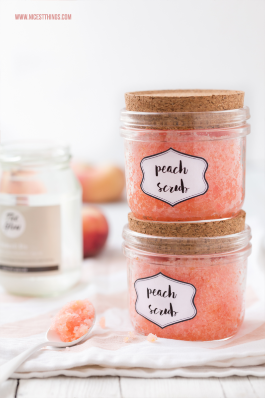 DIY Pfirsich Peeling Rezept Pfirsichpeeling #pfirsich #peeling #pfirsichpeeling #diykosmetik #diypeeling #kosmetik #peachscrub #diyscrub #scrub