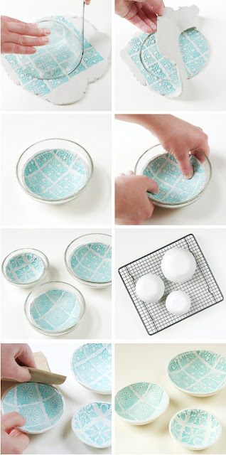 Cuencos estampados diy