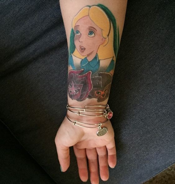 Alice In Wonderland Tattoos Alice In Wonderland Tattoos