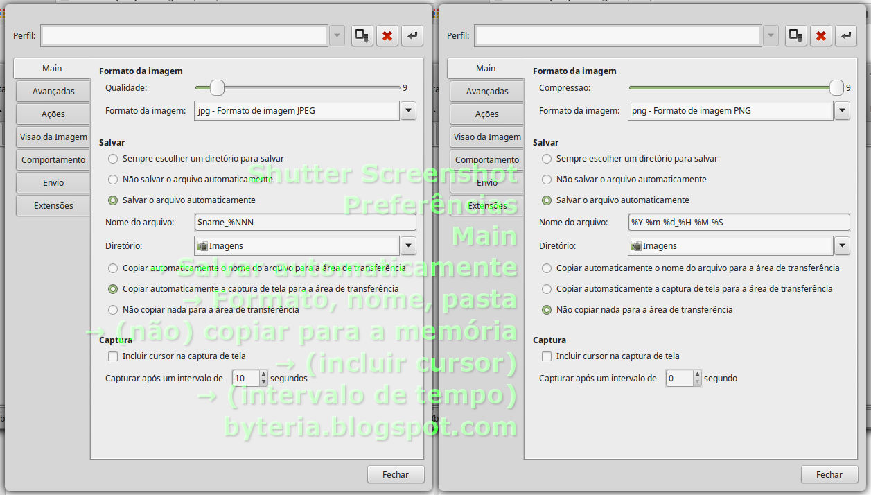 Byteria Padronizando PrintScreen no Linux e Windows com Shutter e Gadwin