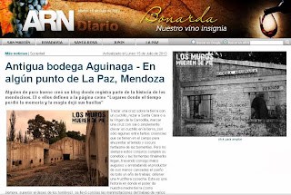 Antigua bodega Aguinaga - En algún punto de La Paz, Mendoza