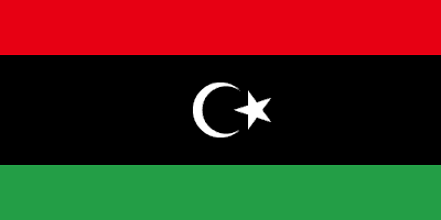 Logo Gambar Bendera Negara Libya PNG JPG ukuran 400 px