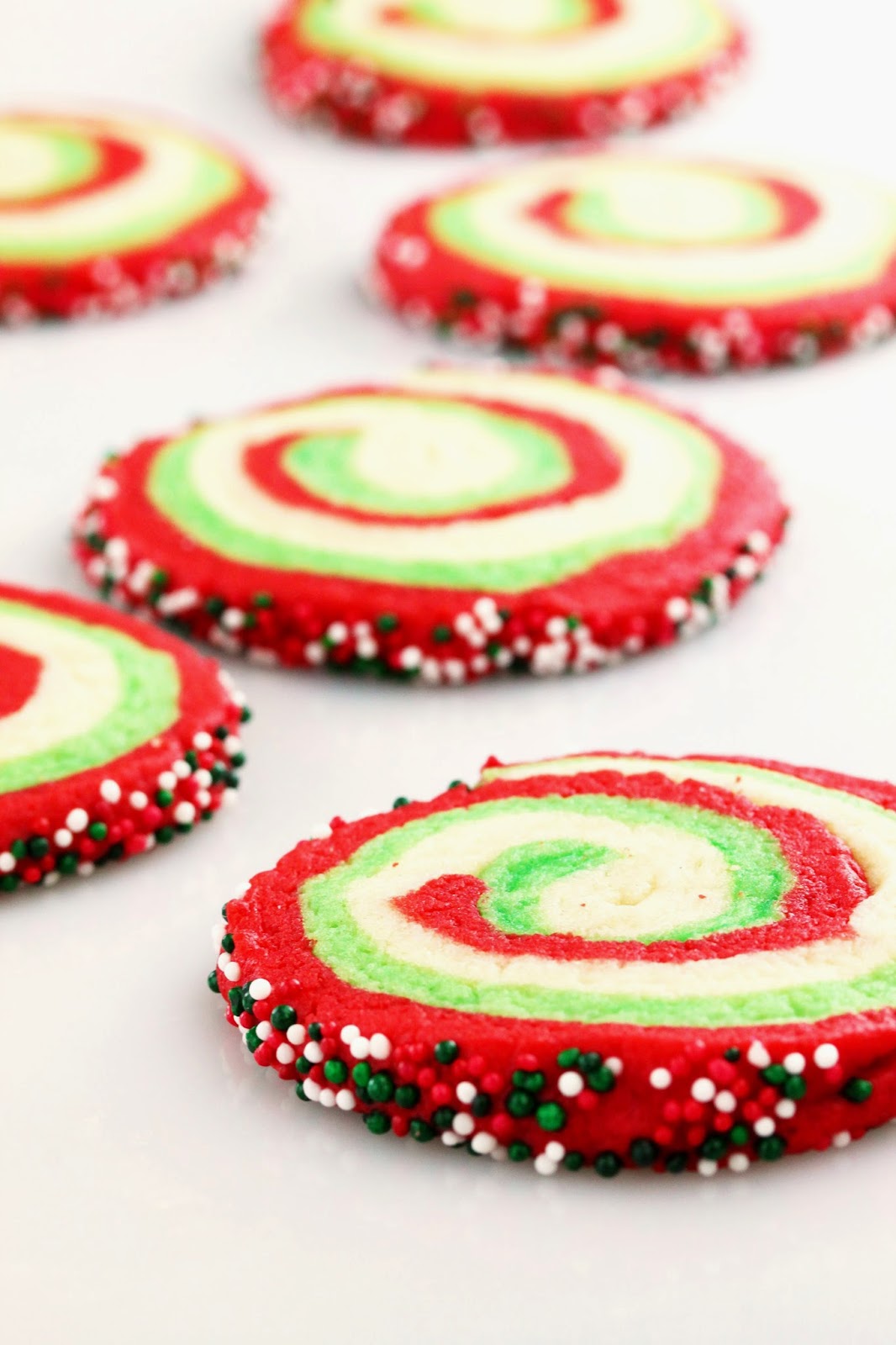 Spiral Christmas Sugar Cookies - thestayathomechef.com