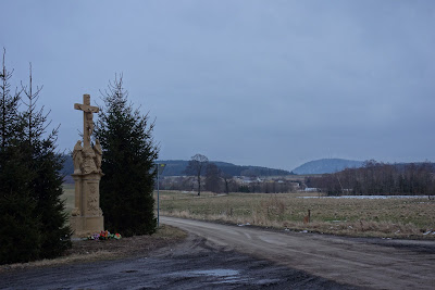 Witków Śląski widok na Chełmiec