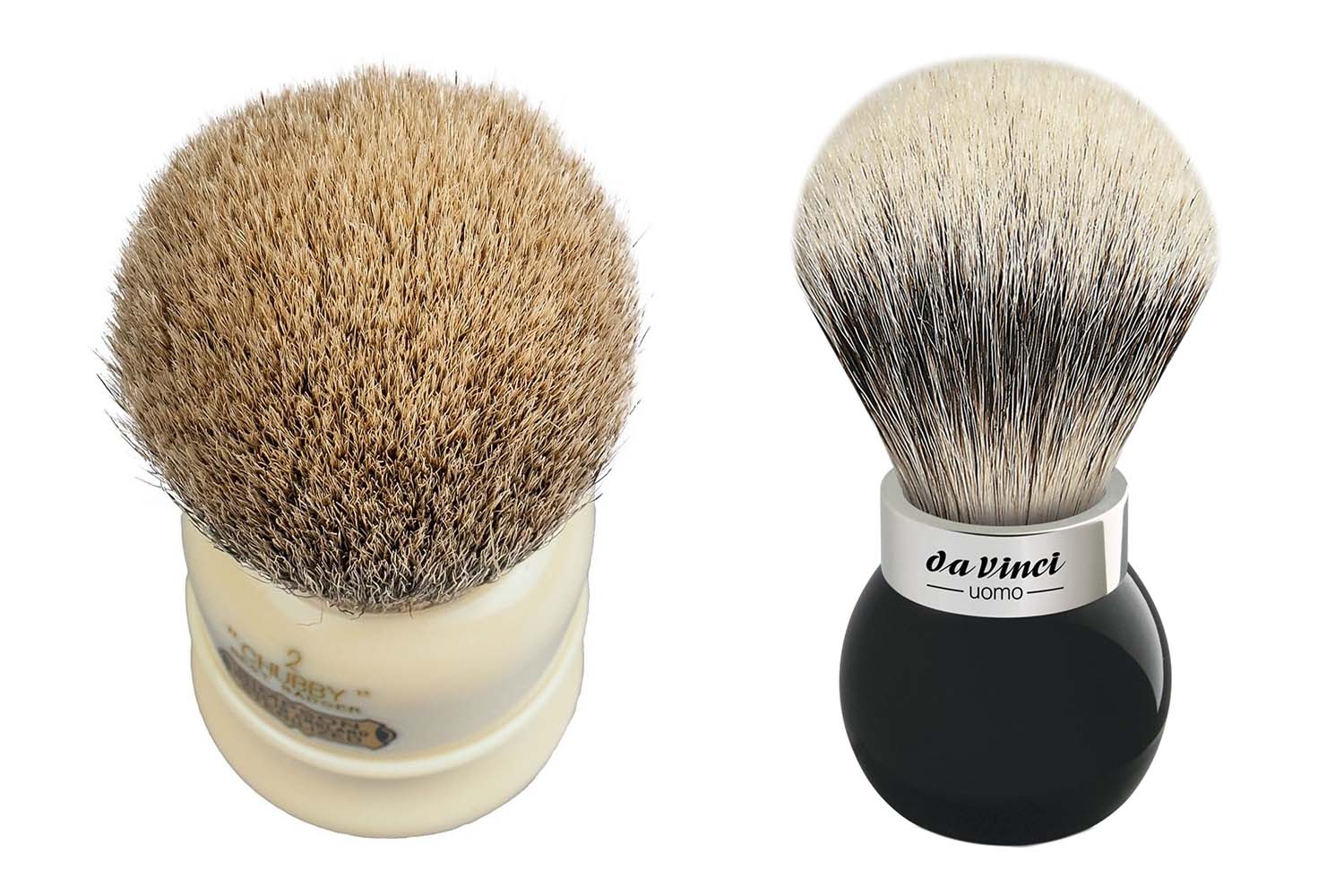 Old school shaving Badger Brush vs Synthetic Brush