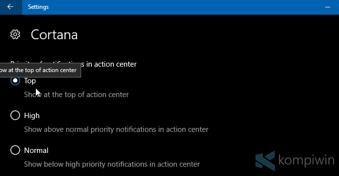 Cara Ubah Prioritas Notifikasi Aplikasi di Action Center 11