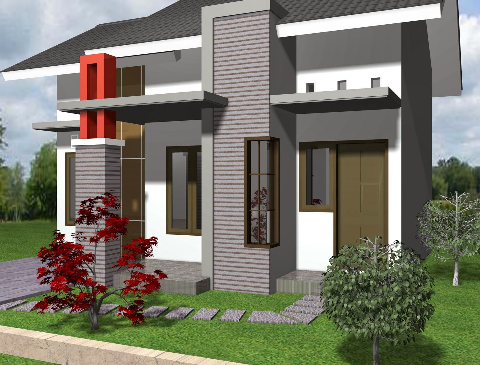 60 Desain Rumah  Minimalis  Modern 1  Lantai  Desain Rumah  Minimalis  Terbaru 