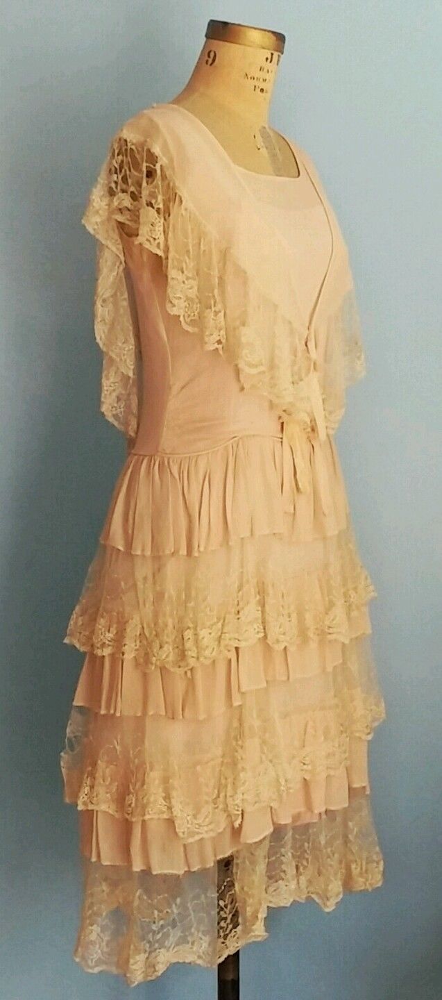 All The Pretty Dresses Pink & Lace 1920's Day Time Party Dress