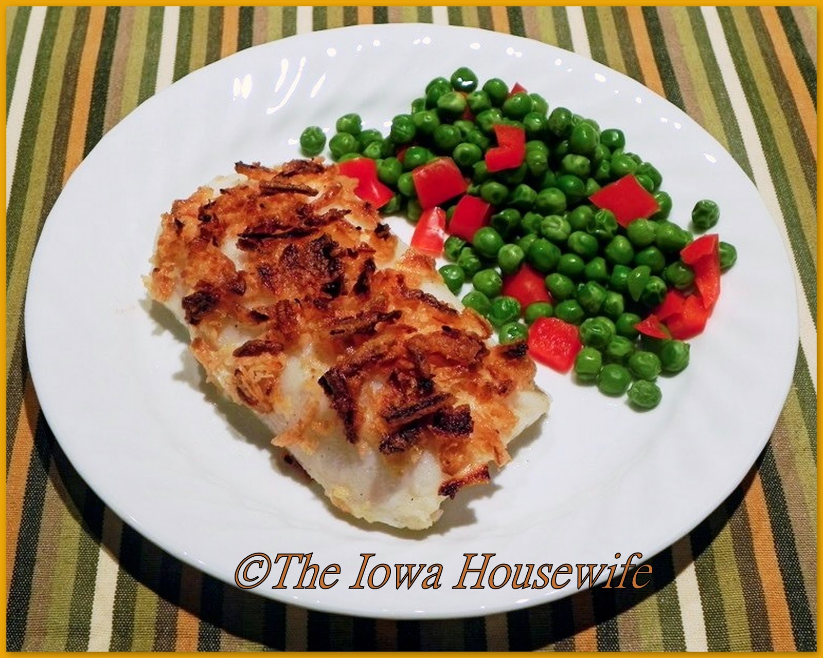 The Iowa Housewife: Crispy Onion Baked Cod