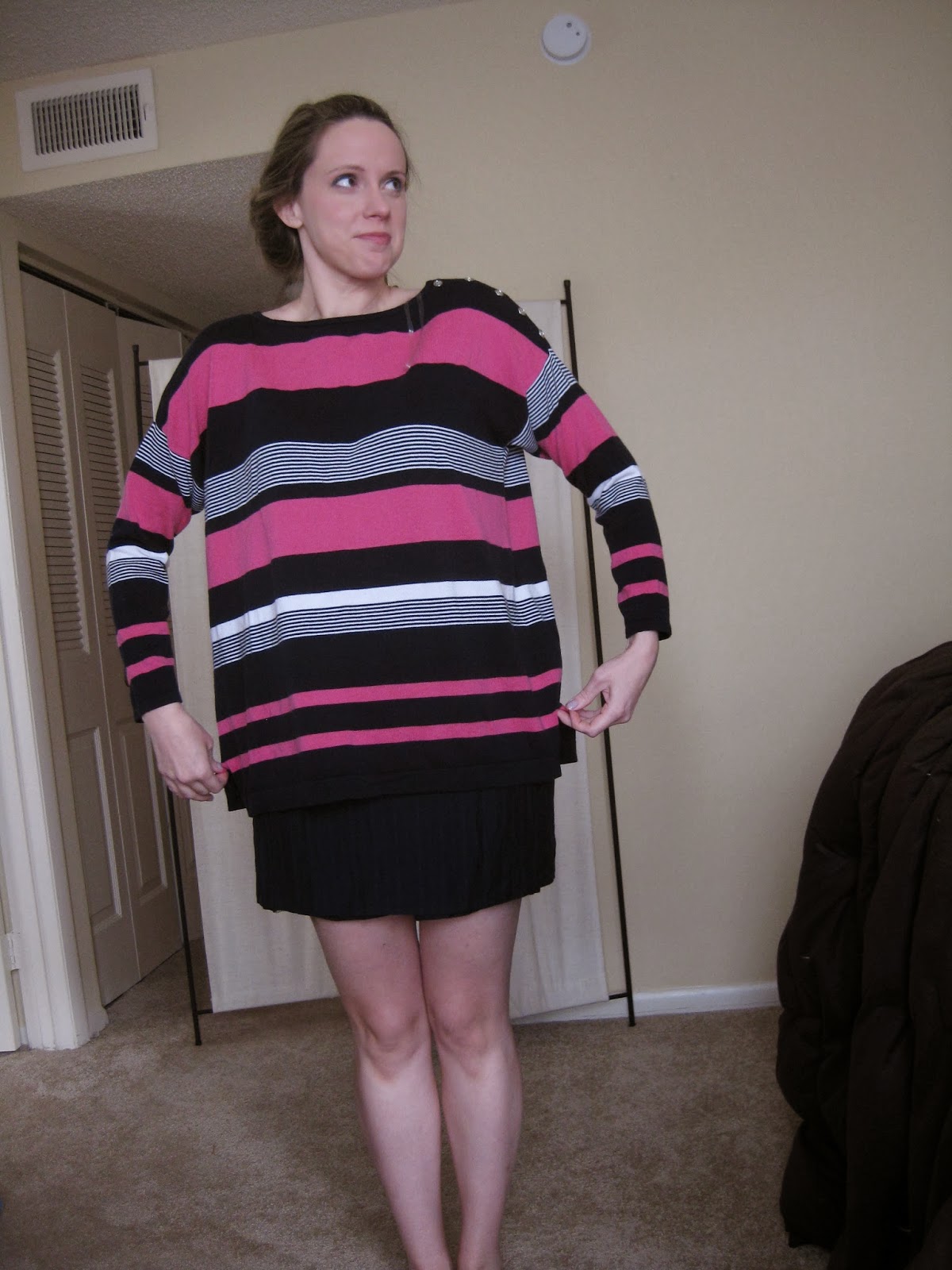 Refashion Coop Too big sweater to open front drapey cardigan