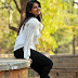 Neha Deshpande Long Hair Stills In White Shirt Jeans