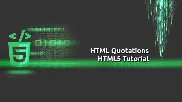 HTML5 Tutorial - HTML Quotations