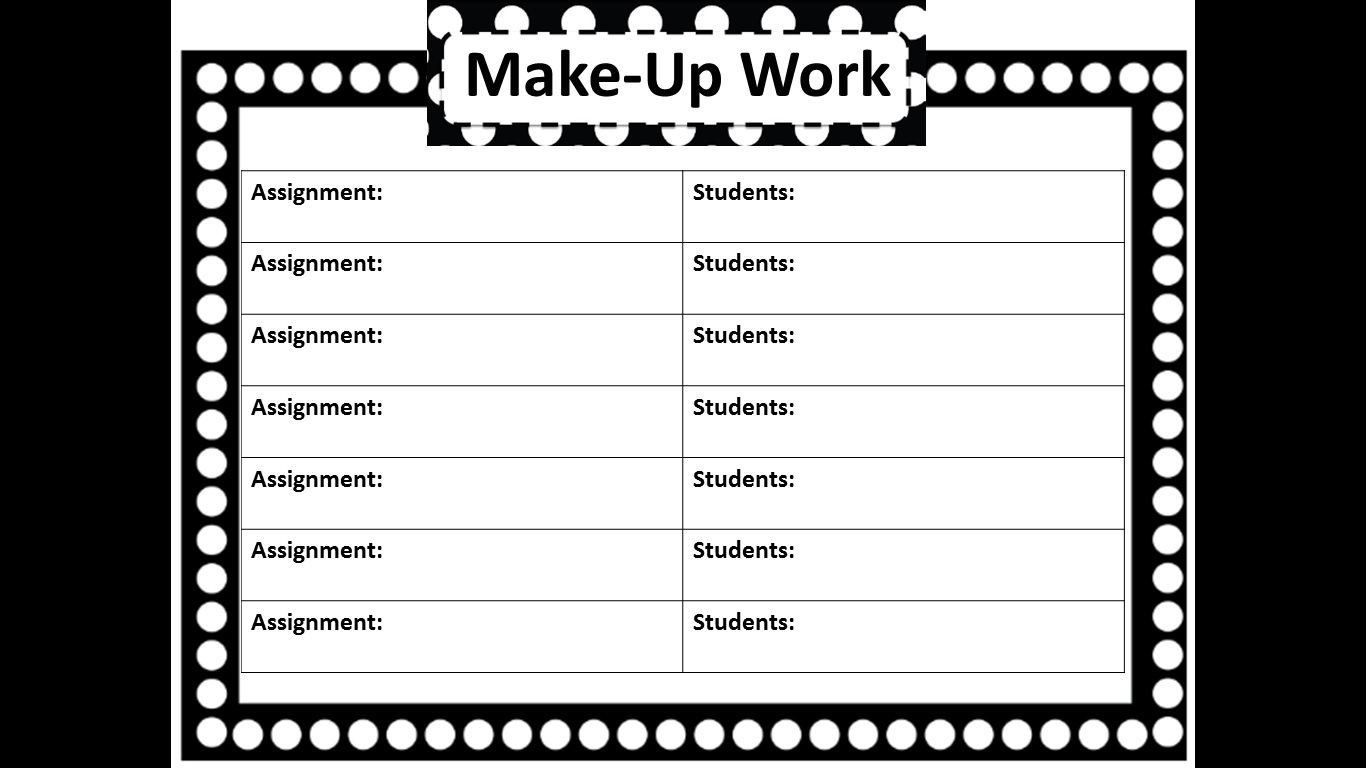 Beg, Borrow, and Teach! How I Keep Up With MakeUp and Late Work