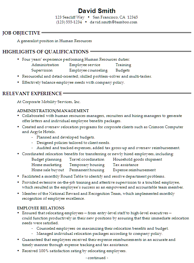 resume resource com