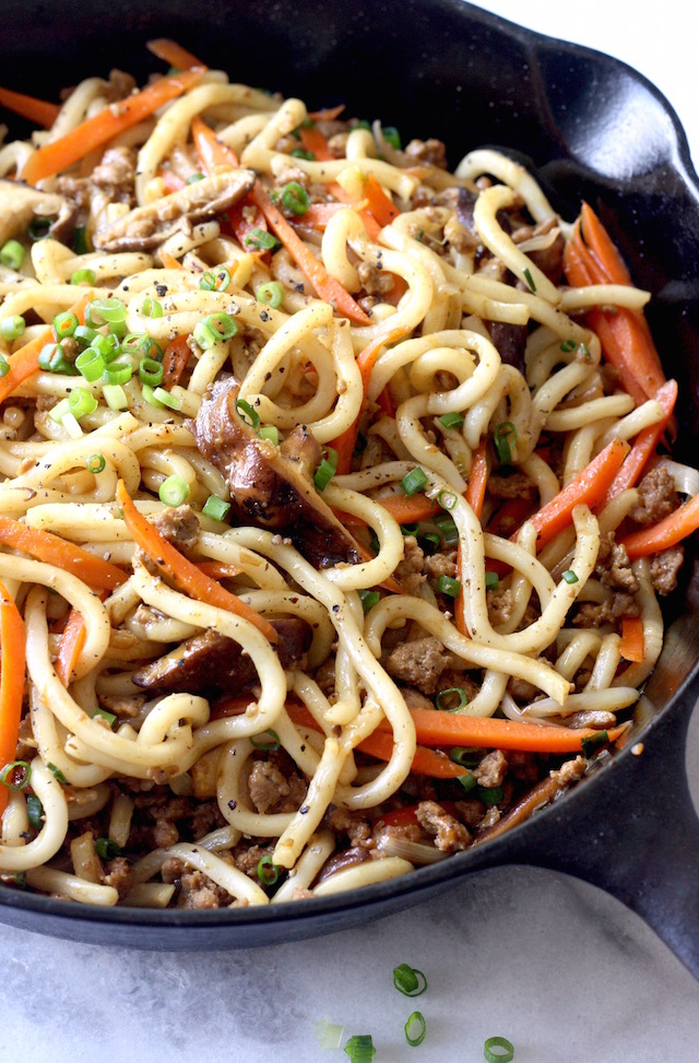 Yaki Udon (Japanese Stir-Fried Udon Noodles) | Season with Spice