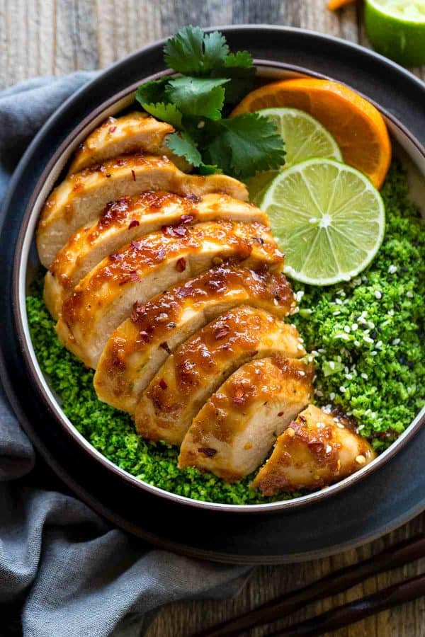 ORANGE CHICKEN AND BROCCOLI RICE BOWLS ORANGE CHICKEN AND BROCCOLI RICE BOWLS