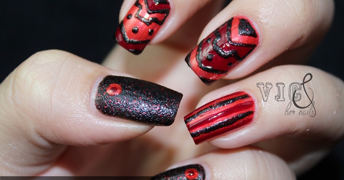 Vic and Her Nails: Crumpet's Nail Tarts 33 DC Day 4 - Tribal