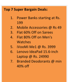 Shopclues Announces Super Bargain Sale From 8th July to 16th July Shopclues Announces Super Bargain Sale From 8th July to 16th July
