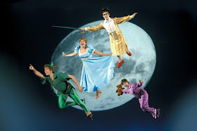 Disney on Ice presents Passport to Adventure at Manchester Arena - Review Peter Pan Wendy John Michael Darling Flying