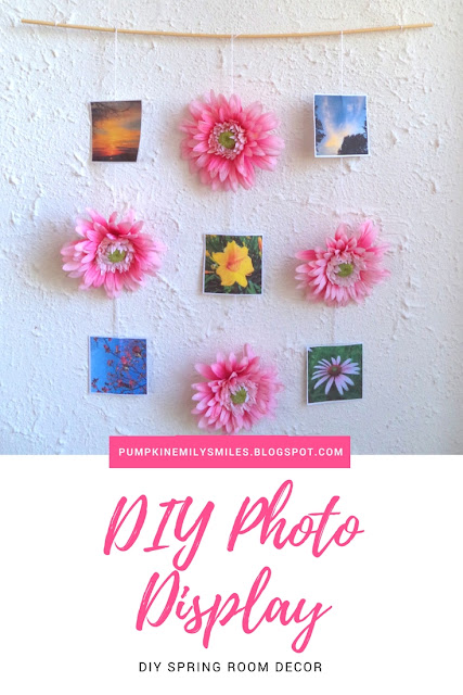 DIY Photo Display | DIY Spring Room Decor