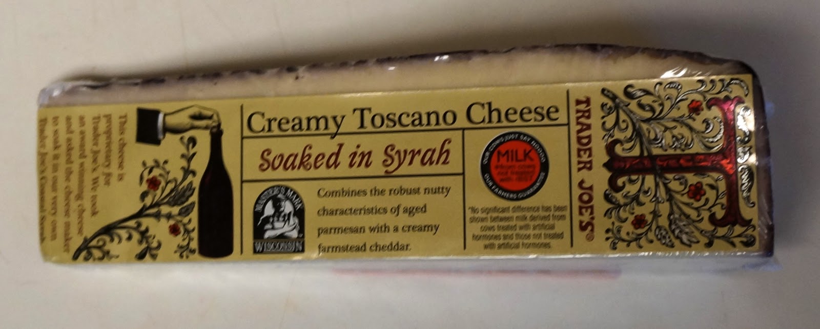 trader joe's cheese soaked in syrah