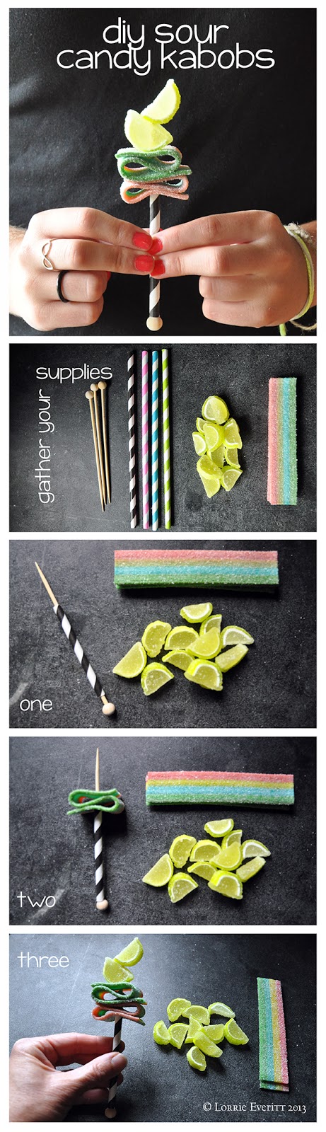 tutorial: create easy candy kabobs with or for the kids | Lorrie Everitt Studio