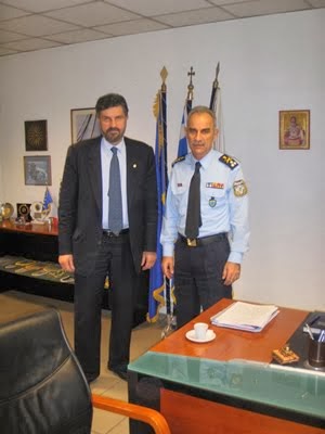 Με τον Δημήτρη Παπαδόπουλο Αρχηγό Αστυνομίας Βορείου Ελλάδος