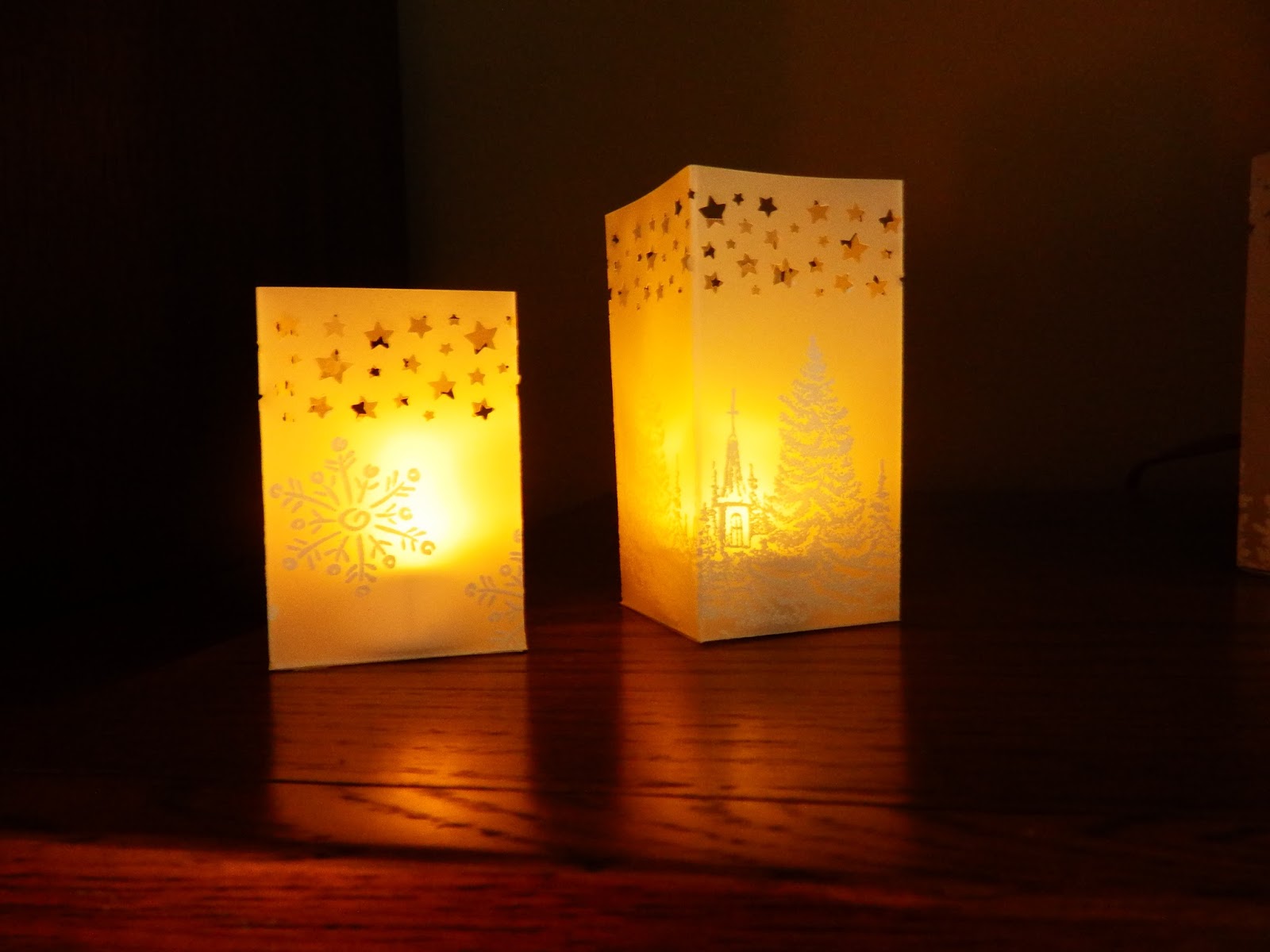 Christmas in September Vellum luminaries