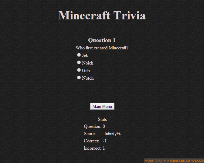 Minecraft Trivia  Mods para Minecraft en Español