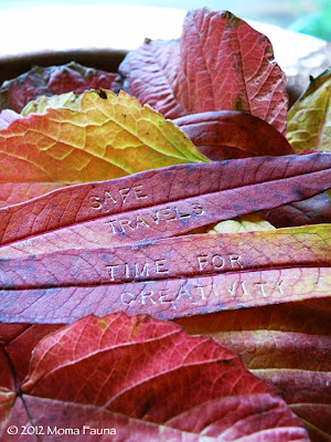 Autumn Equinox: This year, we send our messages on the leaves.