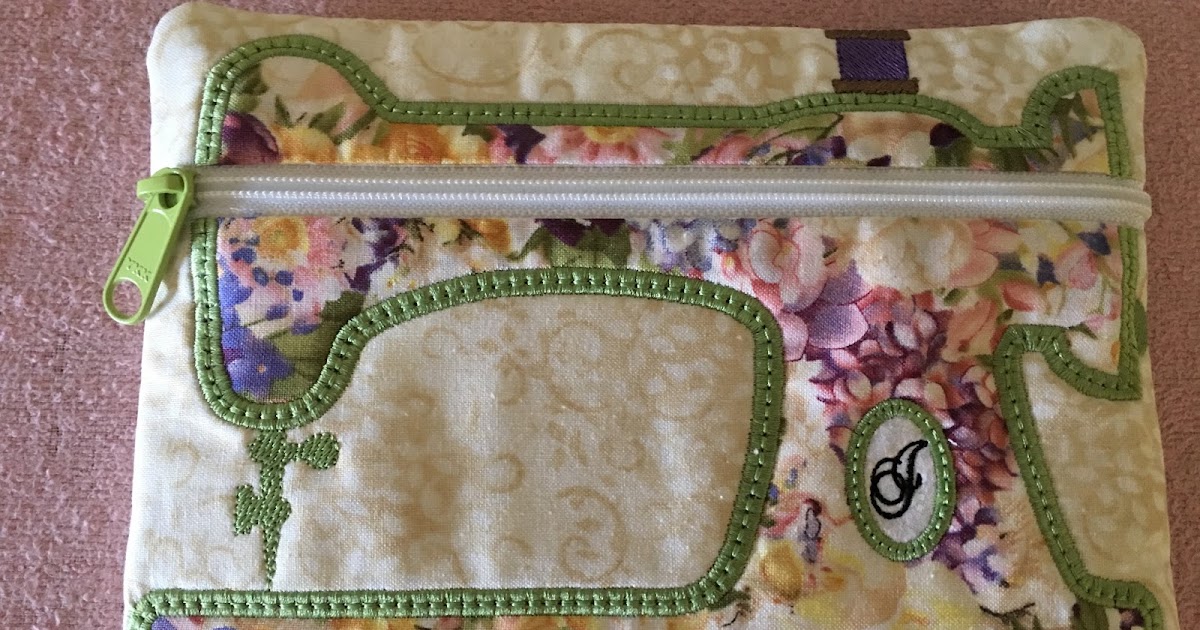 One Piece at a Time Sewing Machine ITH Zipper Bag