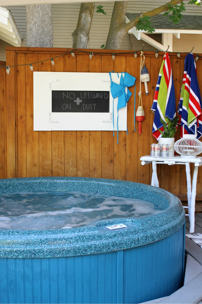 I Painted Our Hot Tub! The Wicker House