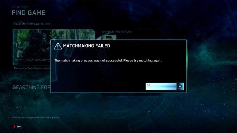 Halo 4 matchmaking spel lista uppdatering