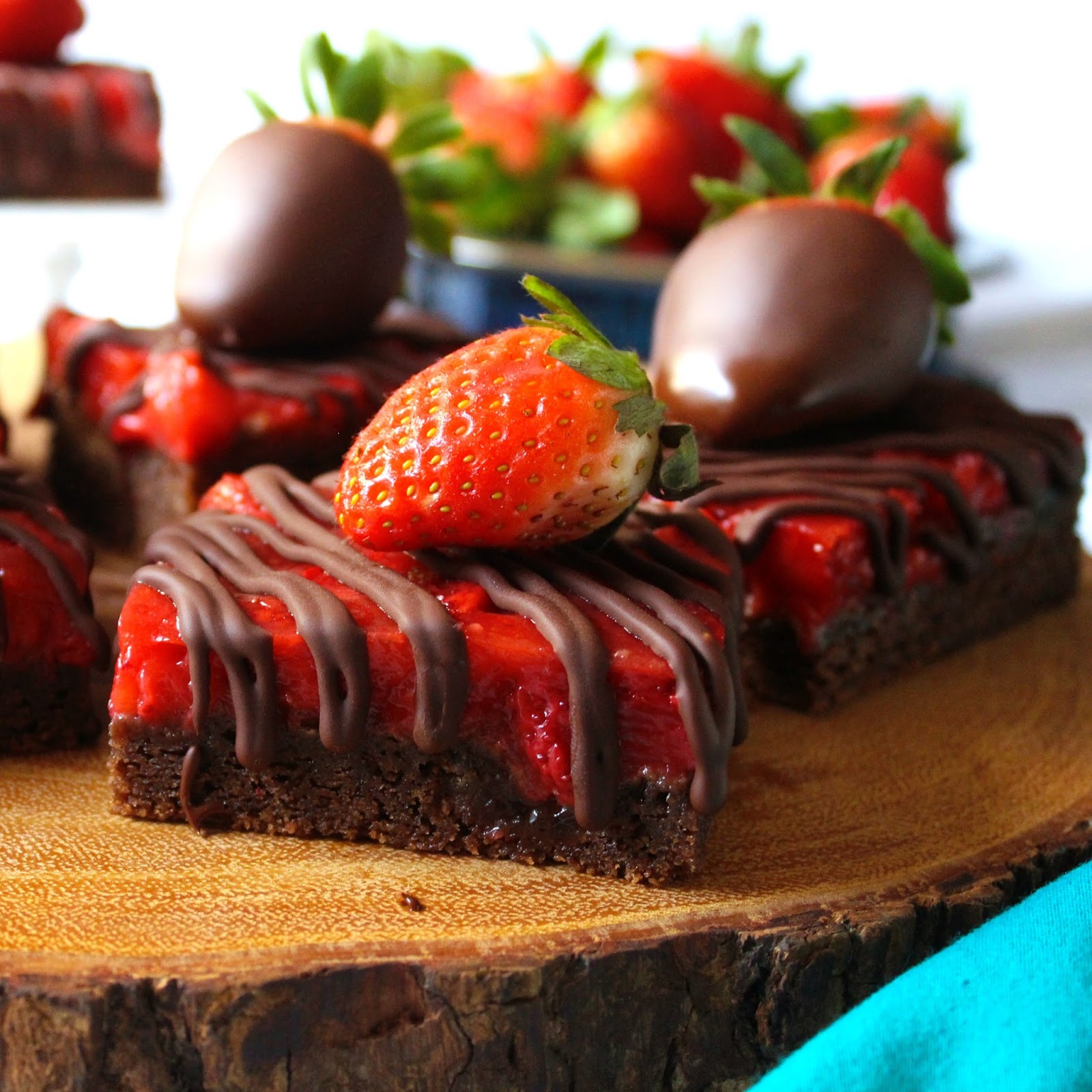 Chocolate Covered Strawberry Bars Love and Confections