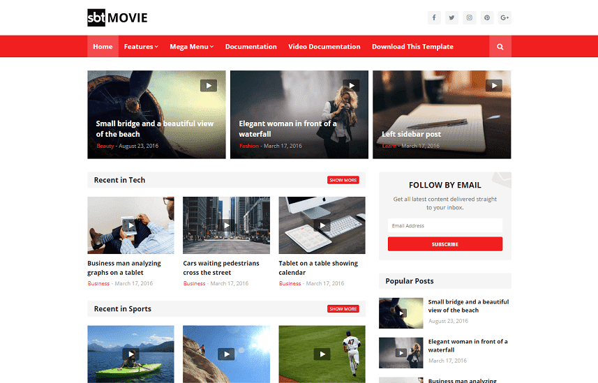 Feedly Blogger Template Blogspot Templates 2019