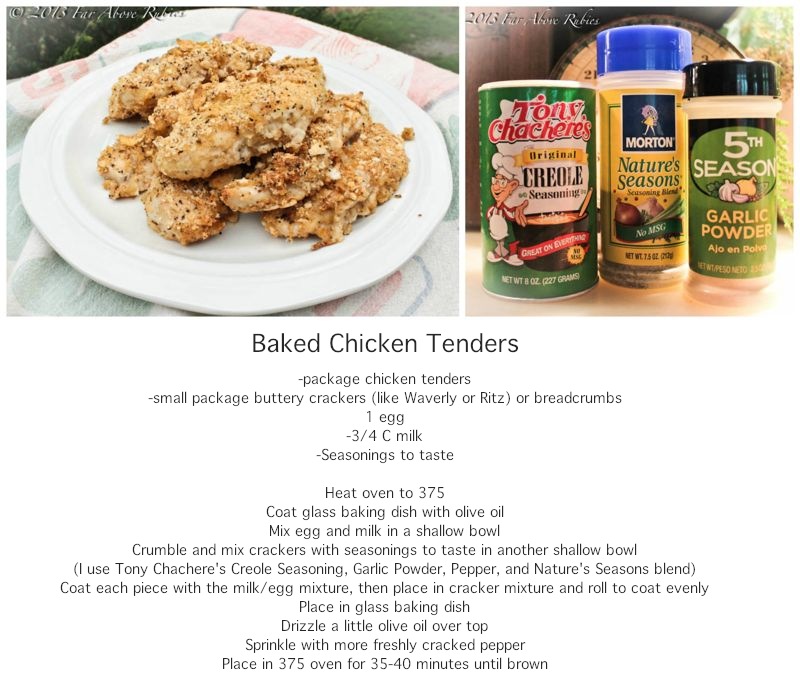 Homemade chicken tenders