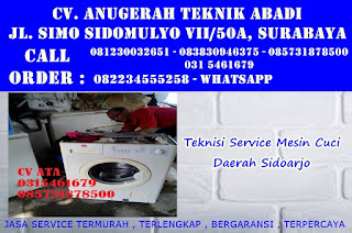 Teknisi Service Mesin Cuci Daerah Sidoarjo 
