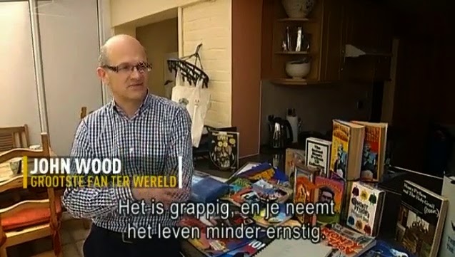 Monty Python fan John Wood on Belgian TV