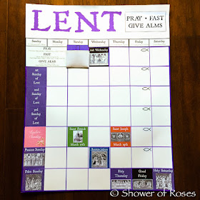 Shower of Roses: A Lenten Calendar for Catholic Children {revised}