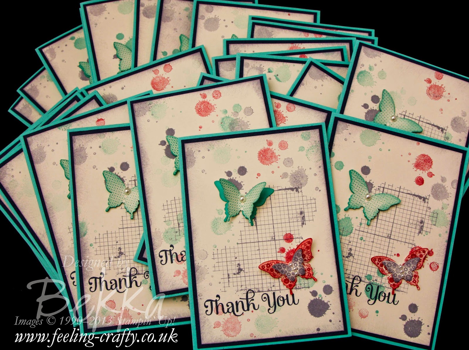 Butterfly Thank You Card made with Stampin' Up! Supplies which you can get here