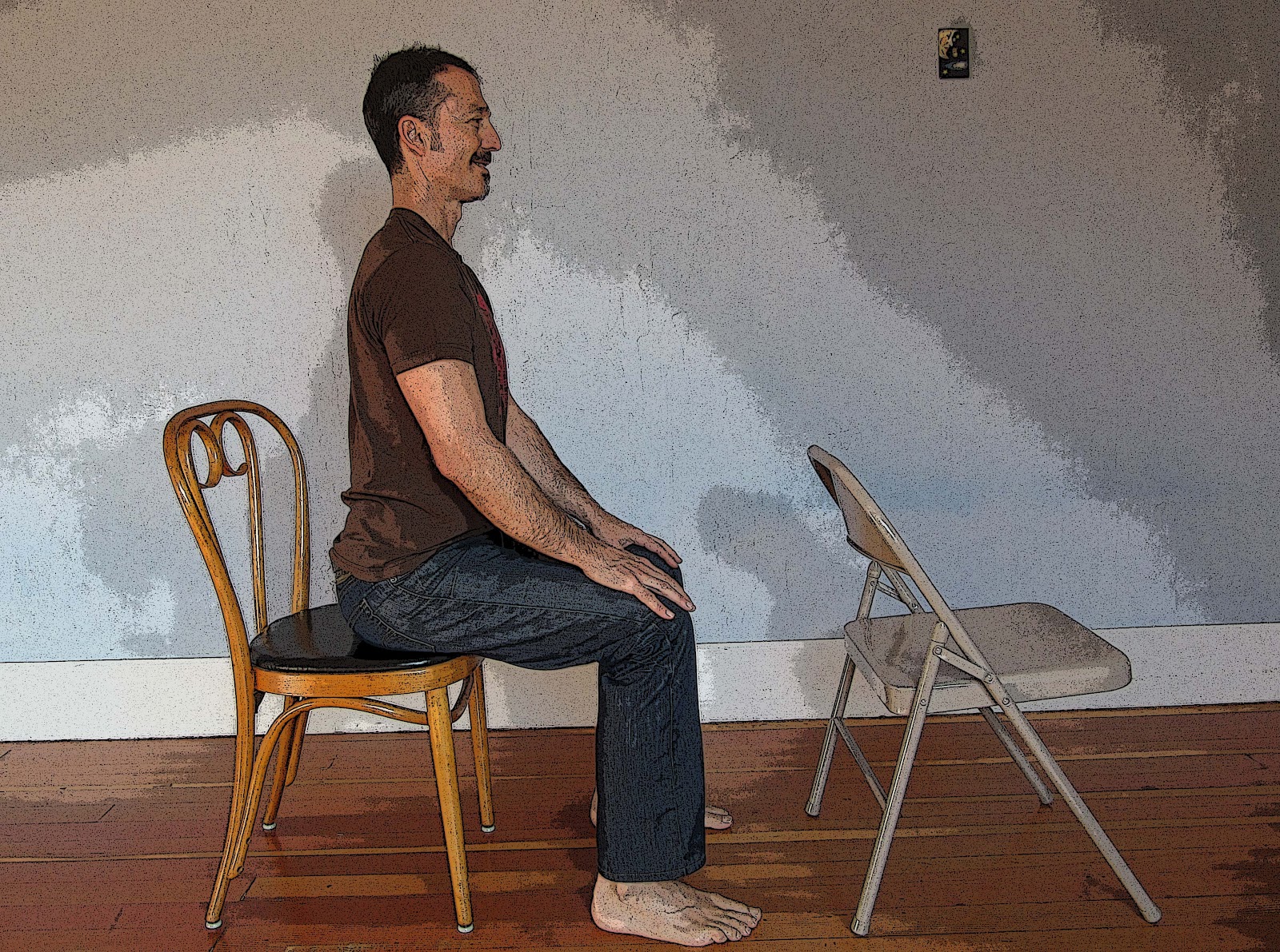 Healthy Everywhere Featured Pose Chair Forward Bend